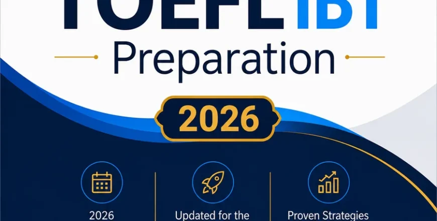 YOUTA TOEFL iBT Preparation 2026 course book cover